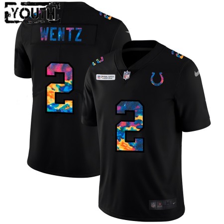 Indianapolis Colts Tröjor Carson Wentz 2 Nike 2020 Multicolor Svart - Barn Indianapolis Colts Tröjor Carson Wentz 2 Nike 2020 Multicolor Svart - Barn